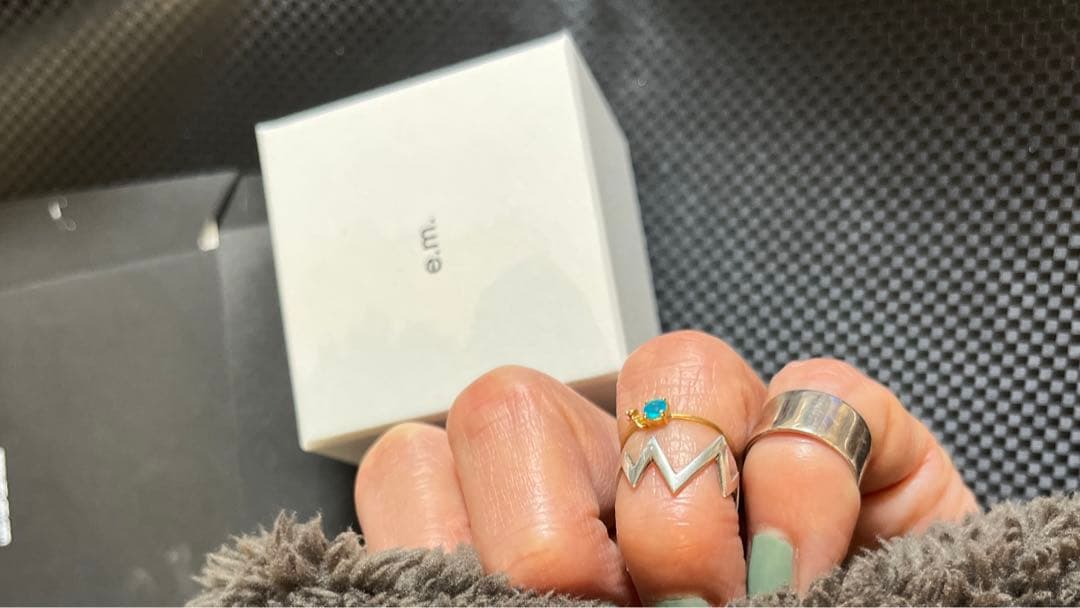 イーエムe.mファランジピンキーリング三点セット