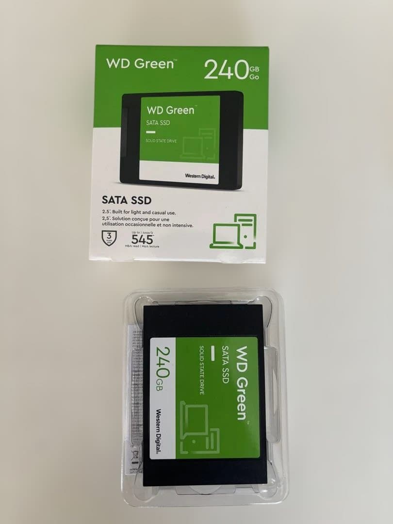 Western Digital 500GB&240GB &接続品セット