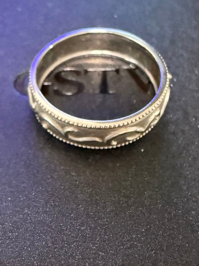 GSTV PT990フルエタニティーリング唐草プラチナ99