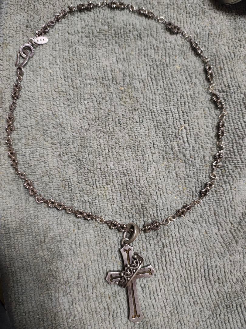 Justin Davis クロスネックレス オリジナルチェーン　約45cm