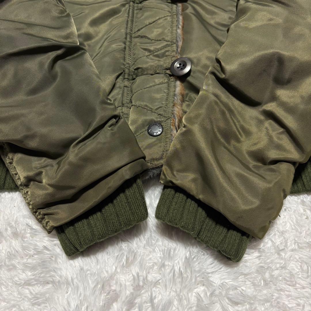 希少 美品 AVIREX N-2B ミリタリー ジャケット y2k ファー 短丈