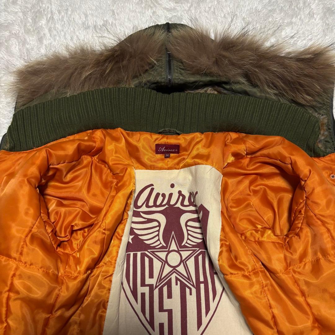 希少 美品 AVIREX N-2B ミリタリー ジャケット y2k ファー 短丈