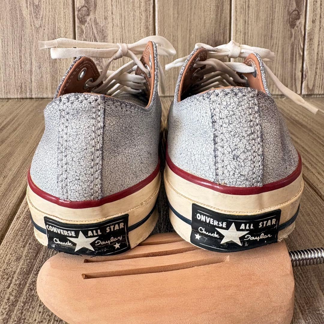 コンバース レザーチャックテイラー 26.0 クラック加工 CT70 Low