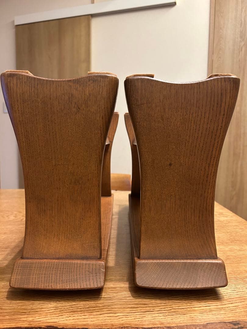 【飛騨家具】シラカワ　脇息　肘掛け　2脚（オーク材）　【オマケ】座椅子（合板材）