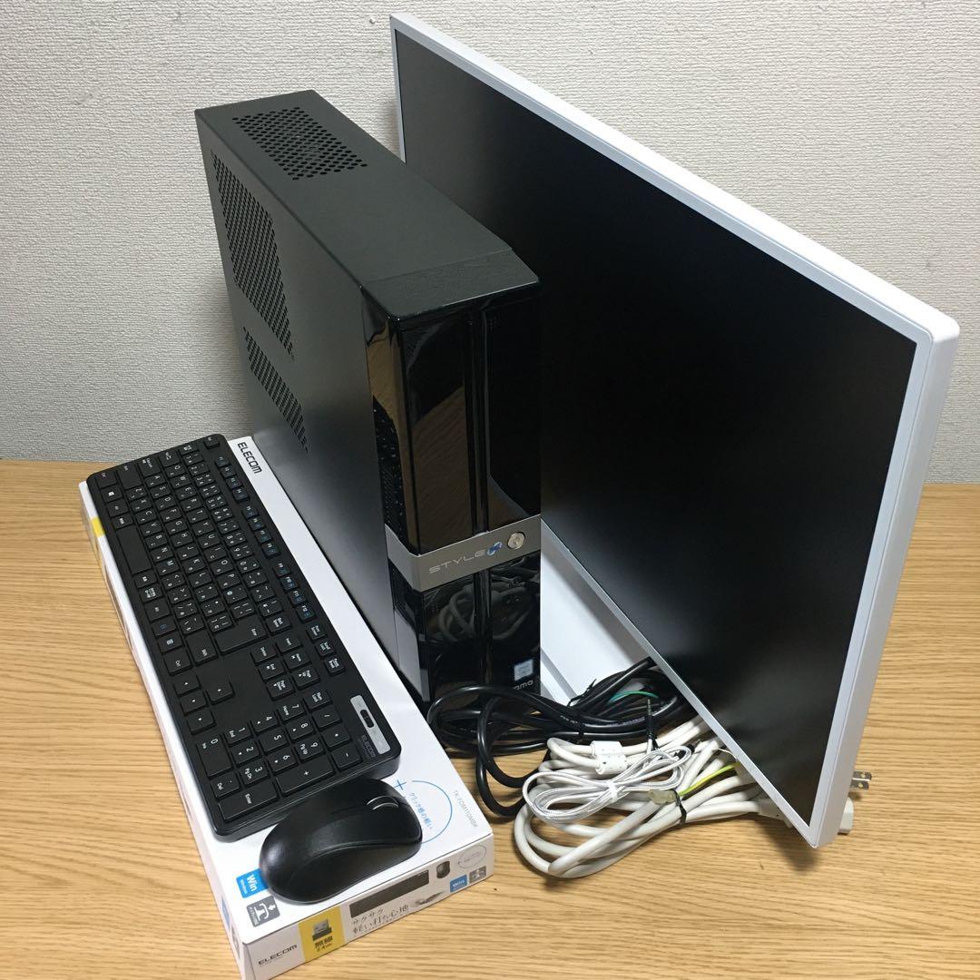 iiyama 最強i7 デスクトップ 8Gメモリ SSD+HDD 27'モニター