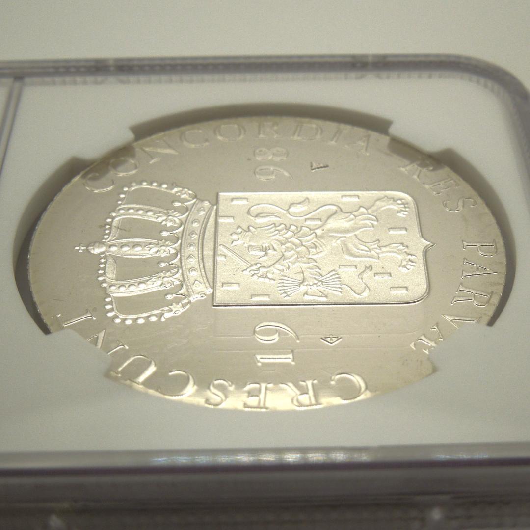 【世界に4枚】1998年 オランダ ダカット 銀貨 NGC PF68 UCAM