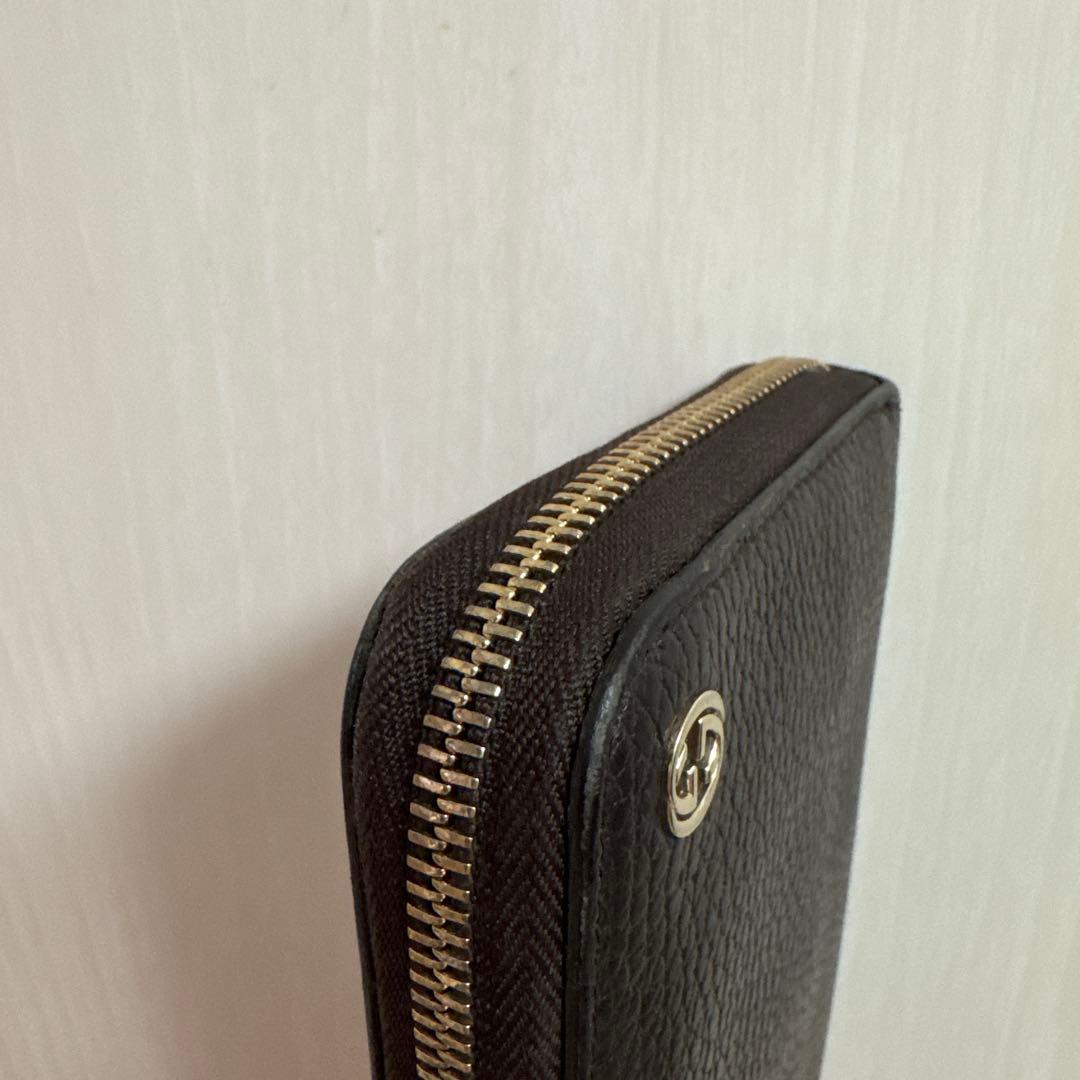 GUCCI ブラウンレザー 長財布