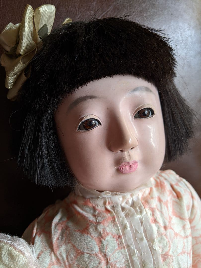 さこ　昭和初期市松人形可愛いお嬢様　検)ビスクドール・アンティークドール