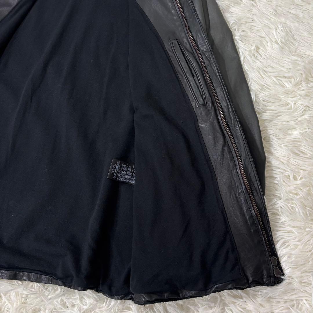 Sisii シシ ライダース ウォッシャブル レザージャケット ブラック S