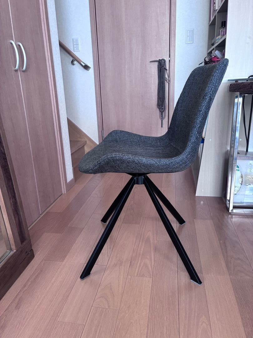 専用　しんや様　　回転式　チェア-ダークグレー