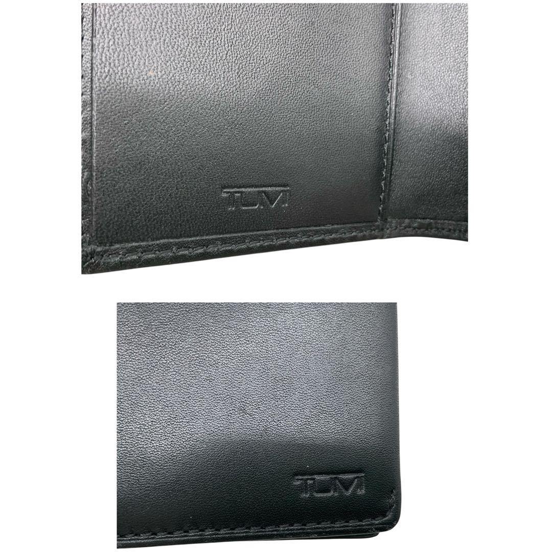 美品 TUMI トゥミ カードケース パスケース 名刺入れ ブラック レザー 黒