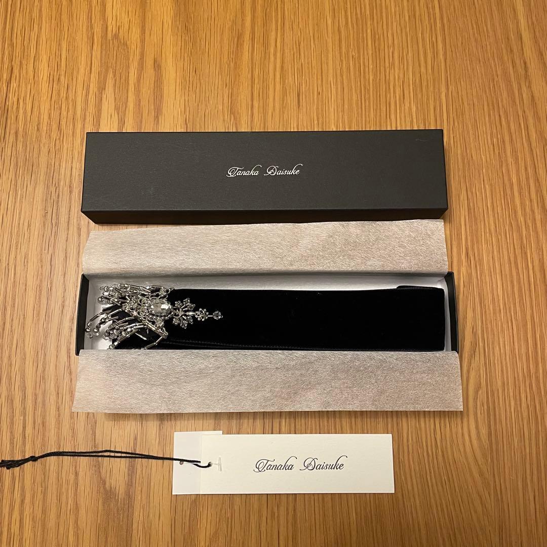 \" tanaka daisuke \" タナカダイスケ ベロア リボン ブラック