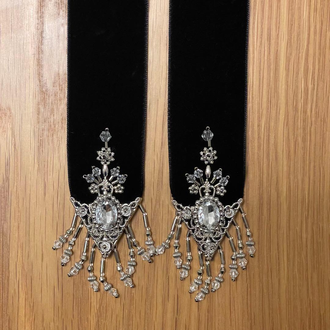 \" tanaka daisuke \" タナカダイスケ ベロア リボン ブラック