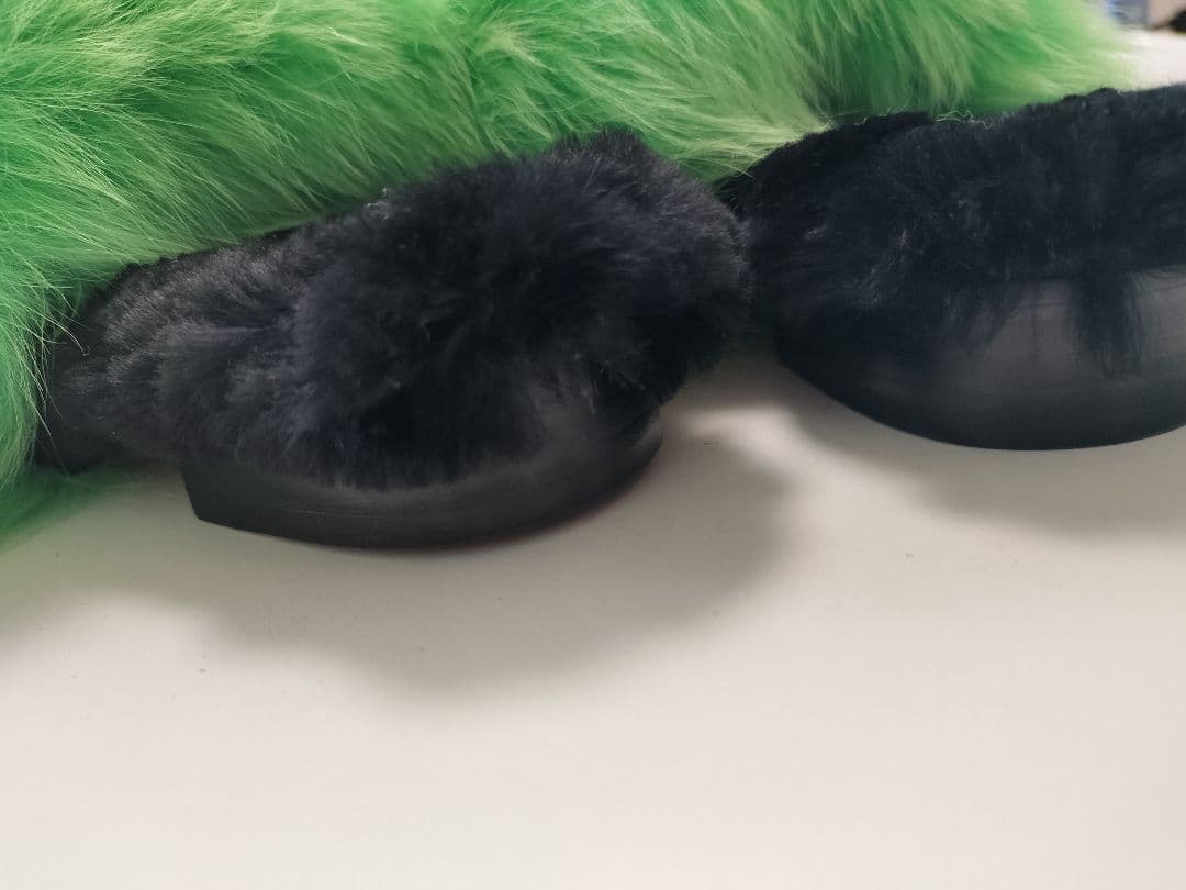 ドゥロワー リアルファー　ミュール サンダル　サイズ１