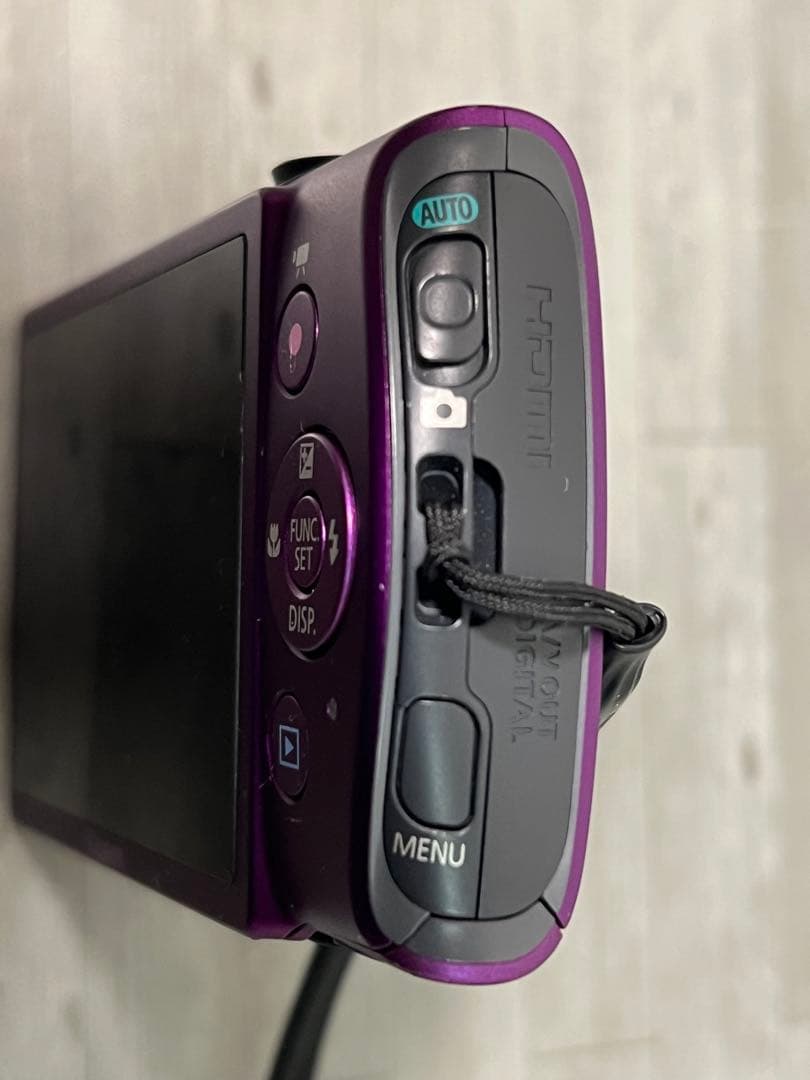 【良品】Canon IXY 600 F デジタルカメラ(パープル)【純正ケース】