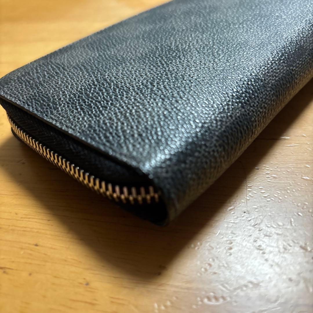 ☆限定お値下げ☆ダミエパターン ブラックレザー長財布