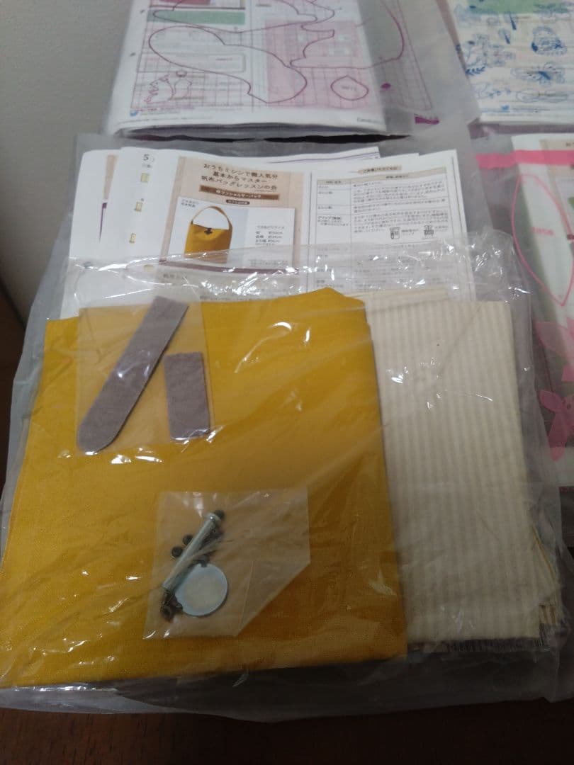 フェリシモ　帆布バッグレッスンの会　6セット　クチュリエ　基本からマスター