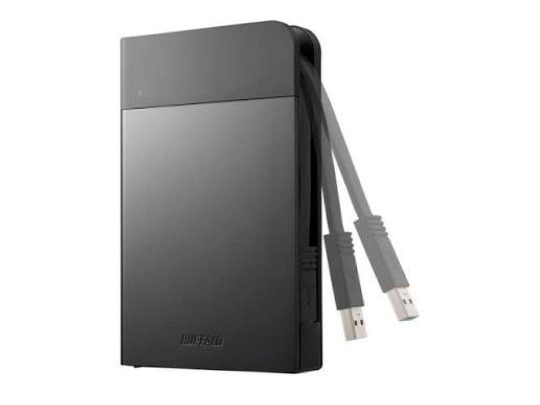 あめ【新品&中古】BUFFALO 耐衝撃 ポータブルHDD 2TB 防雨防