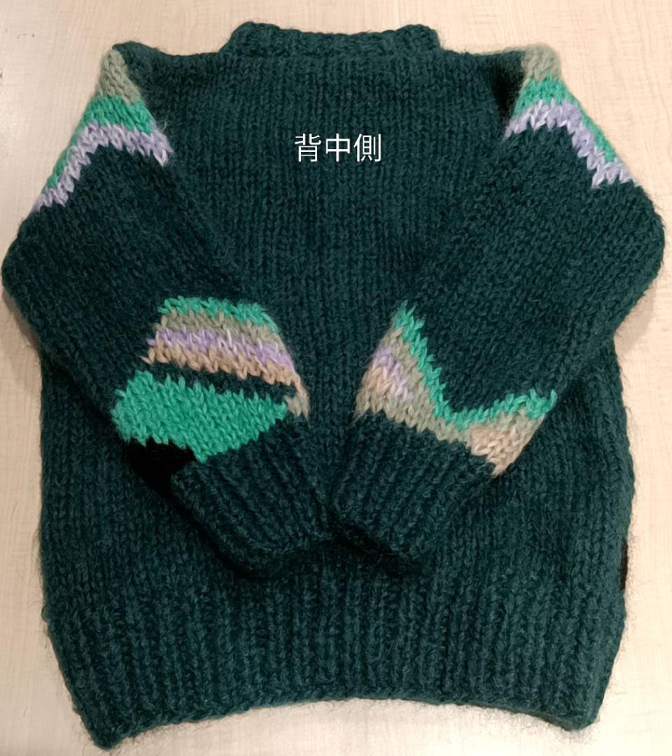 マカフィー★タグ付き未使用★カラーインターシャ クルーネックプルオーバー