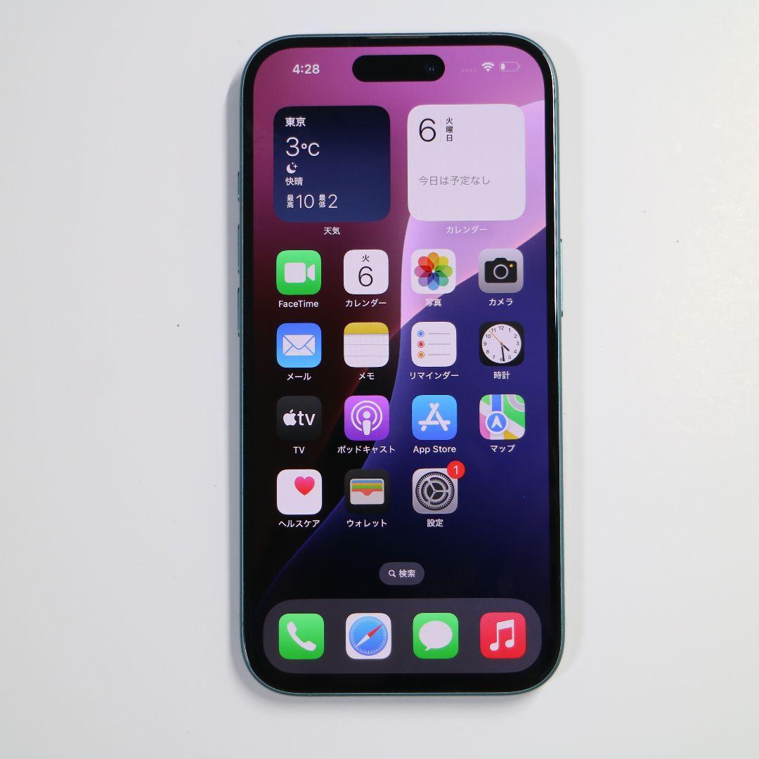【良品】iPhone16 128GB バッテリー94% 充電279回