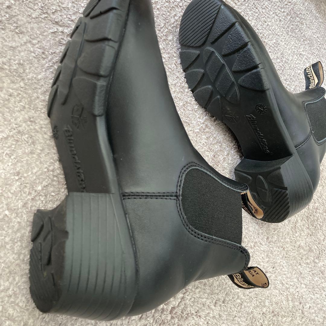 ブランドストーン　ブラック サイドゴアブーツ 中ヒール