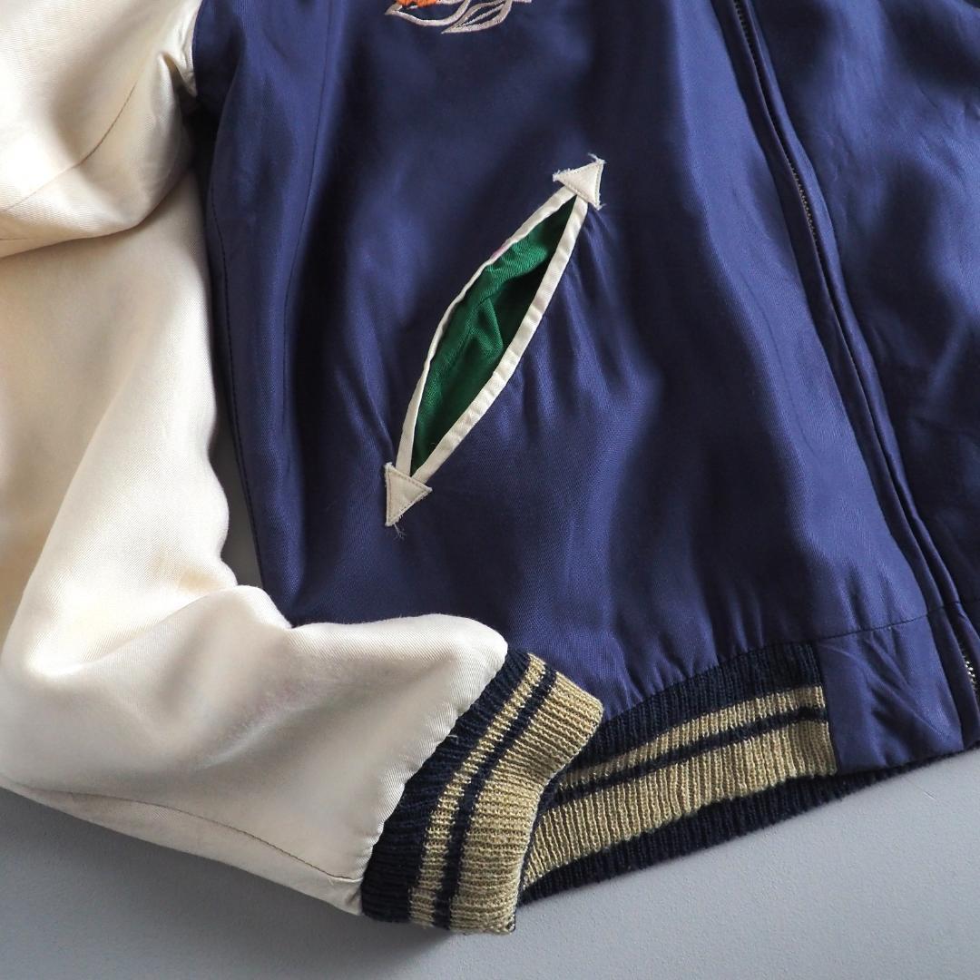 テーラー東洋　スカジャン　リバーシブルジャケット　鷹　日本地図