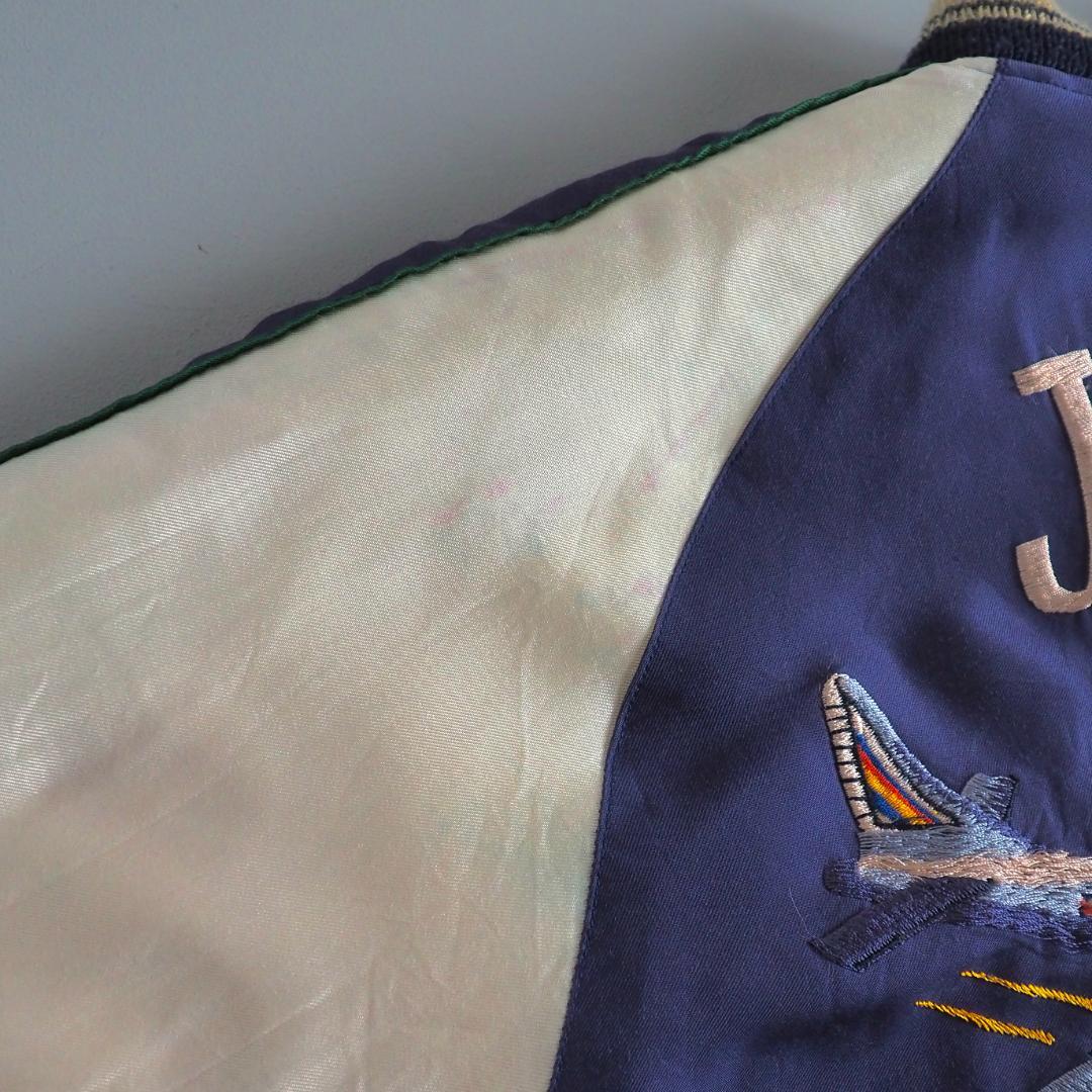 テーラー東洋　スカジャン　リバーシブルジャケット　鷹　日本地図