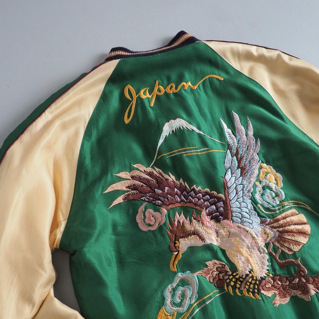 テーラー東洋　スカジャン　リバーシブルジャケット　鷹　日本地図