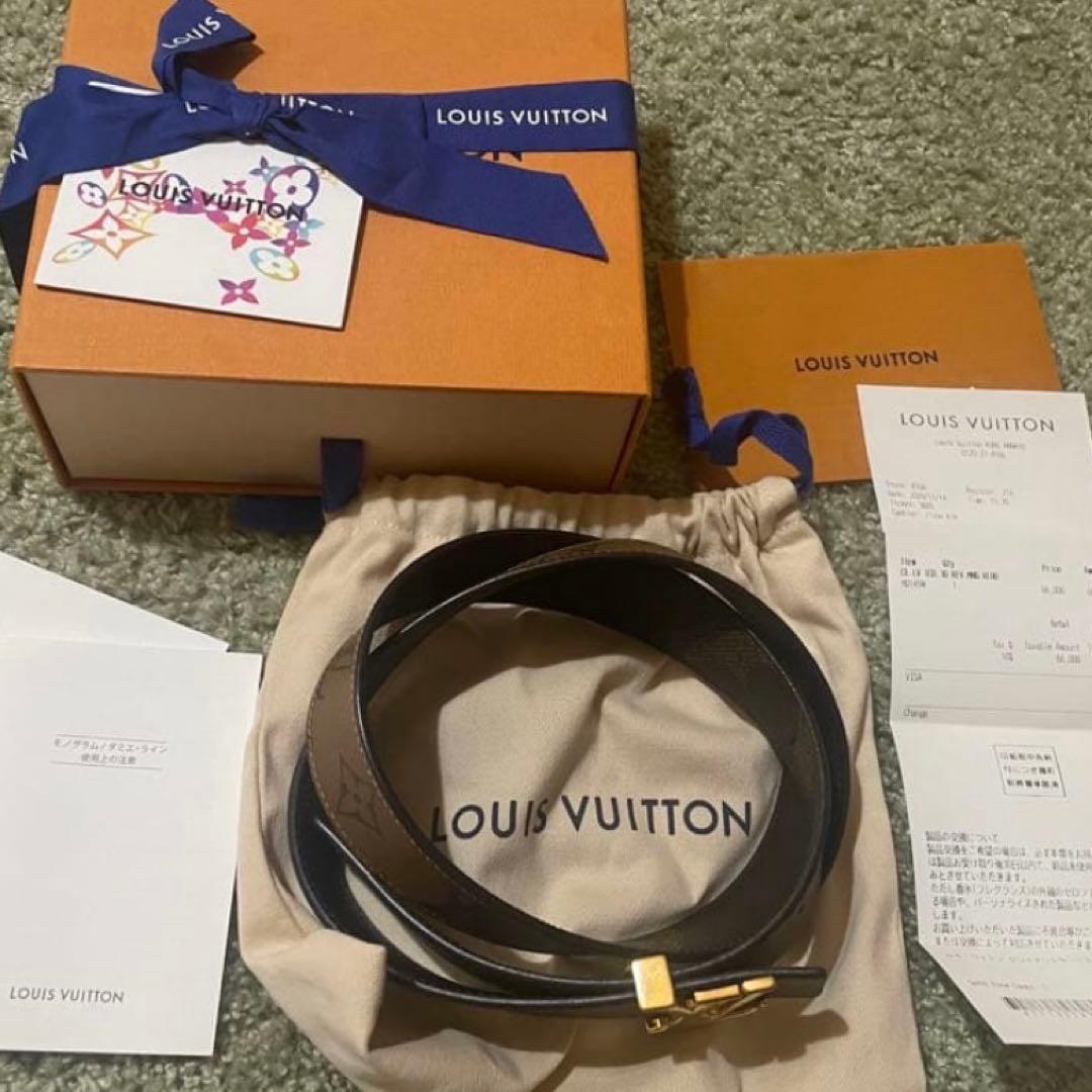 ルイヴィトン ベルト サンチュール・LV アイコニック 30 リバーシブル