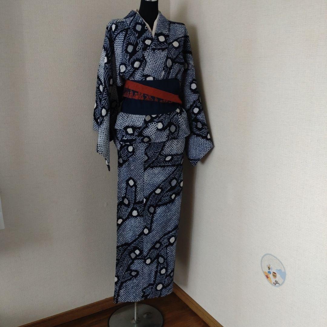 有松鳴海絞り浴衣　保管品　新古品