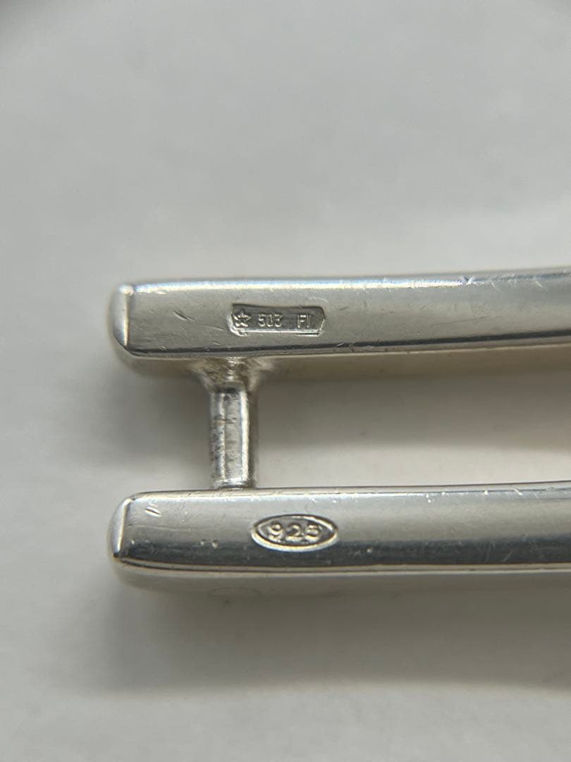 グッチ GUCCI ロゴ プレートリンク ゲート ブレスレット SV925