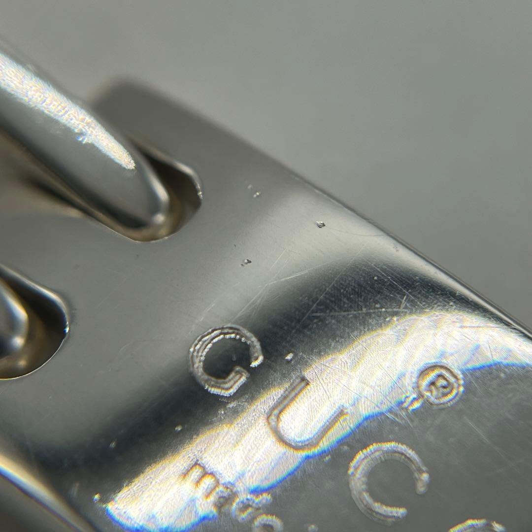 グッチ GUCCI ロゴ プレートリンク ゲート ブレスレット SV925