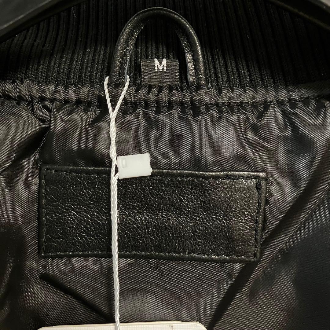 新品　CHEJI ブラック　キルティング　ボンバージャケット　レザー　ジャケット