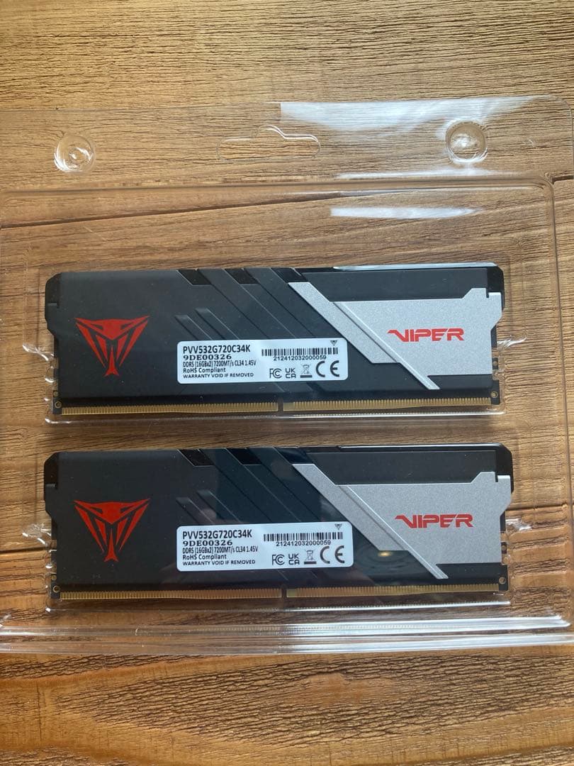 メモリー DDR5 32GB (16GBx2) 7200MT/s CL34