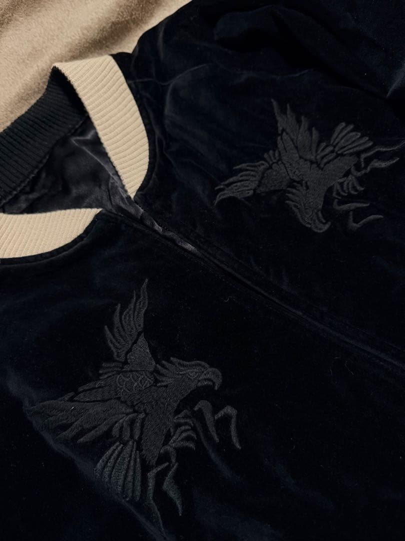 ２面用 別珍 monkey time 鷲 日本限定 スカジャン vintage