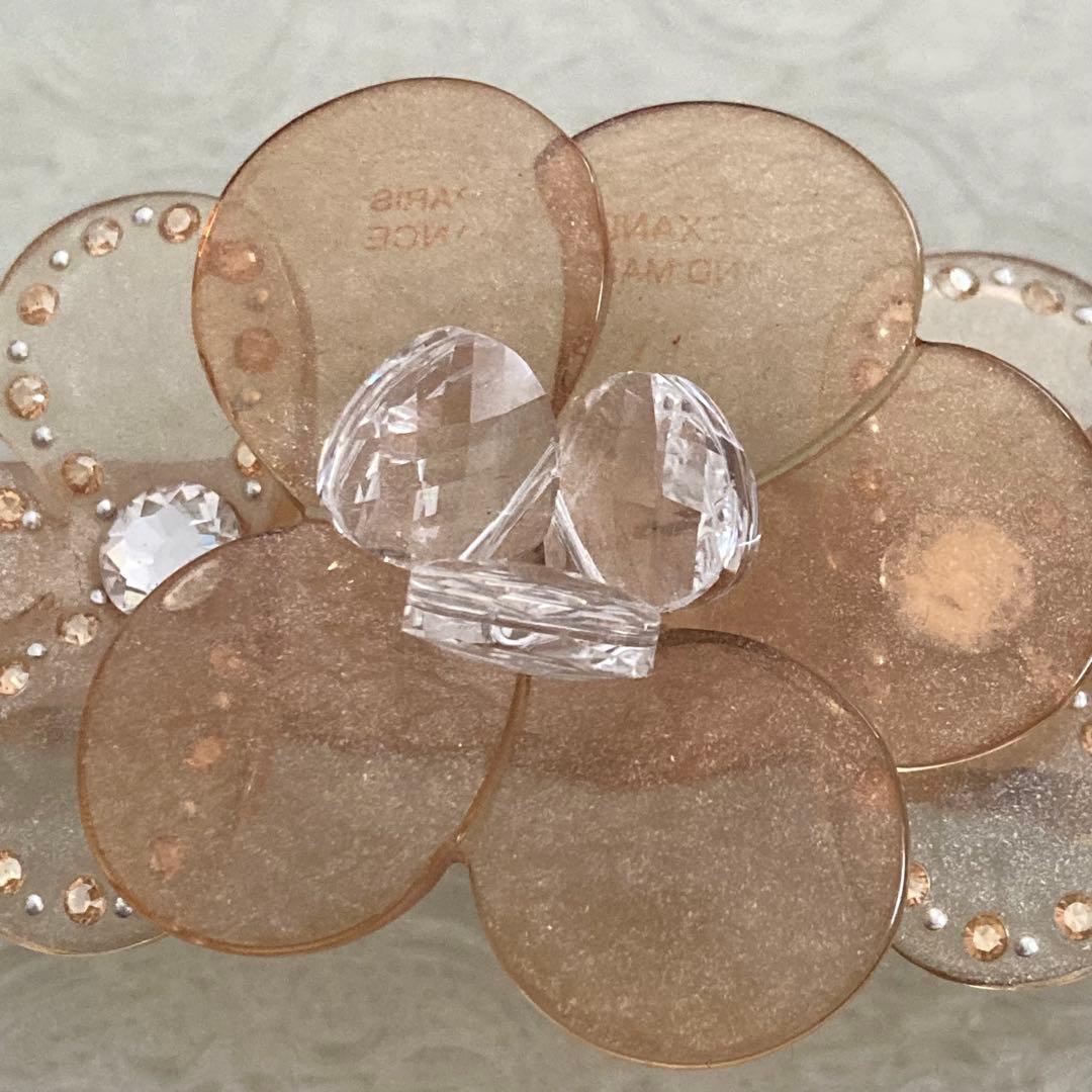 ALEXANDRE PARIS クリアフラワー バレッタ