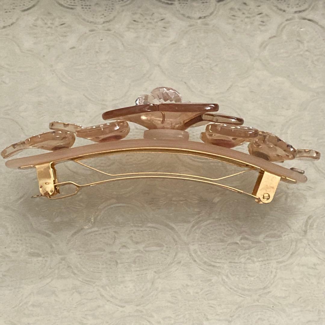 ALEXANDRE PARIS クリアフラワー バレッタ