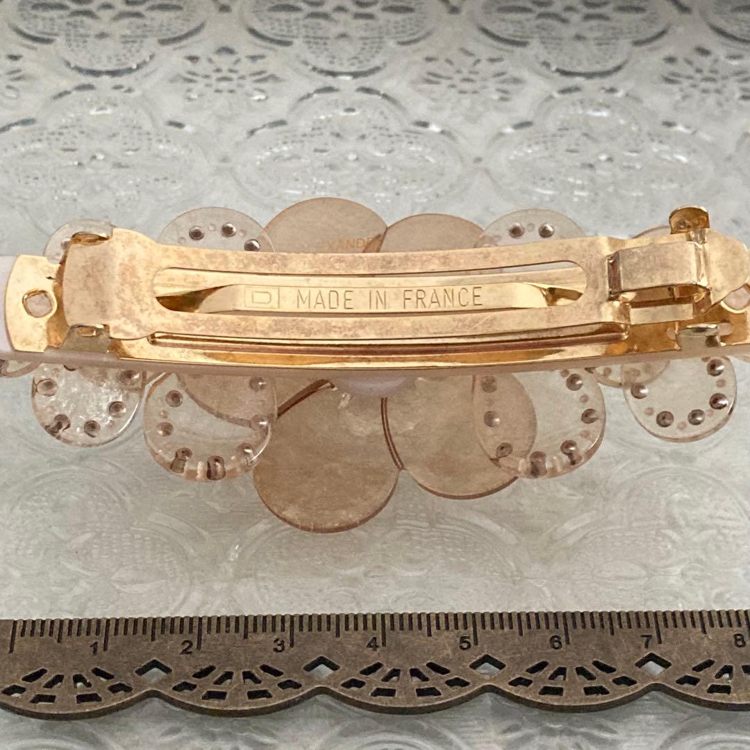 ALEXANDRE PARIS クリアフラワー バレッタ