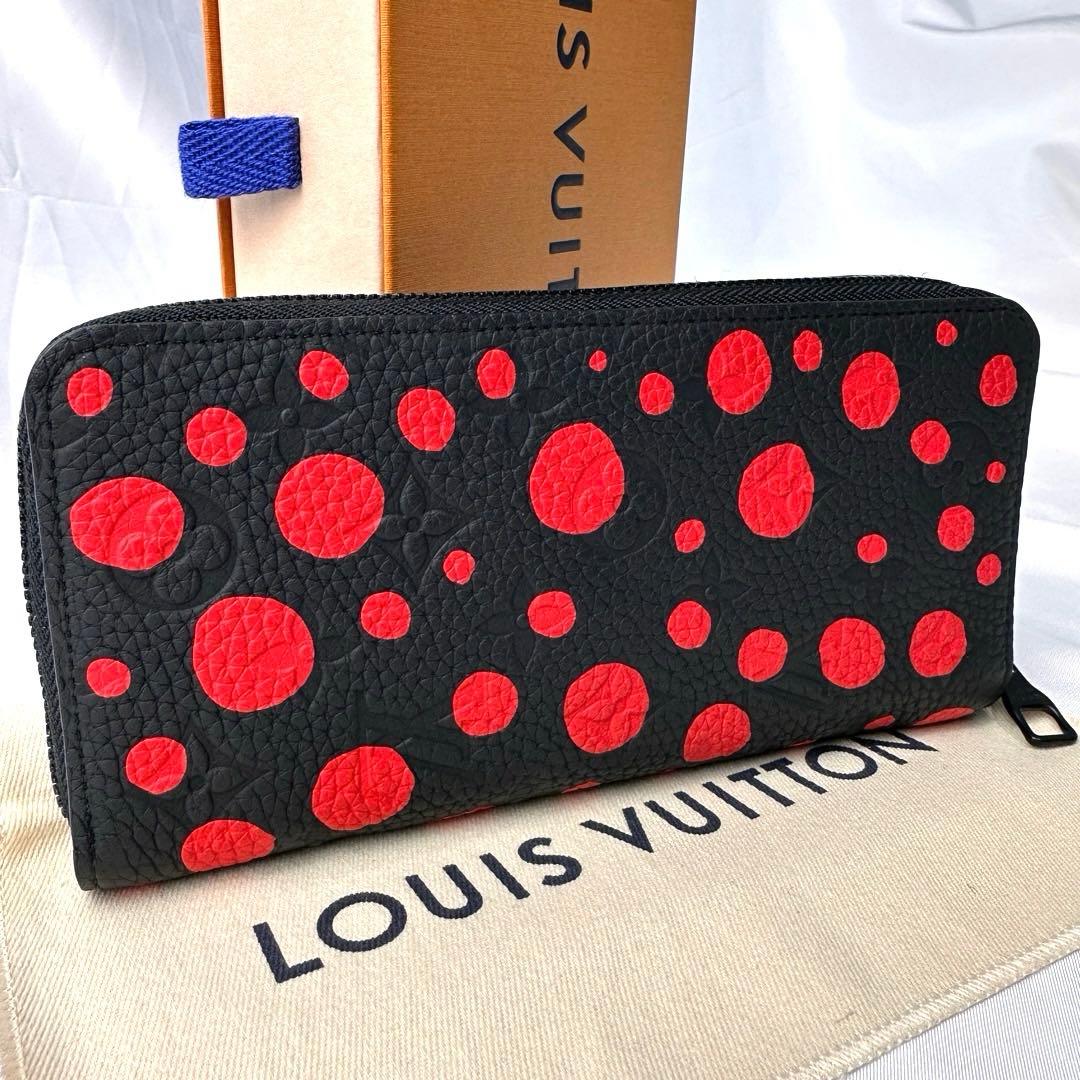 sara 長財布 ヴェルティカル 草間彌生 モノグラム 箱布袋付き