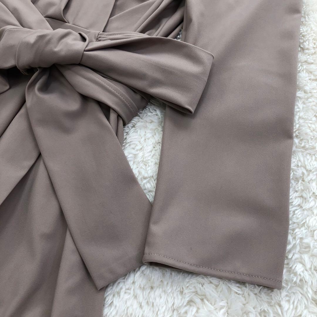 未使用品 CORCOVADO カシュクールワンピース S ベージュ