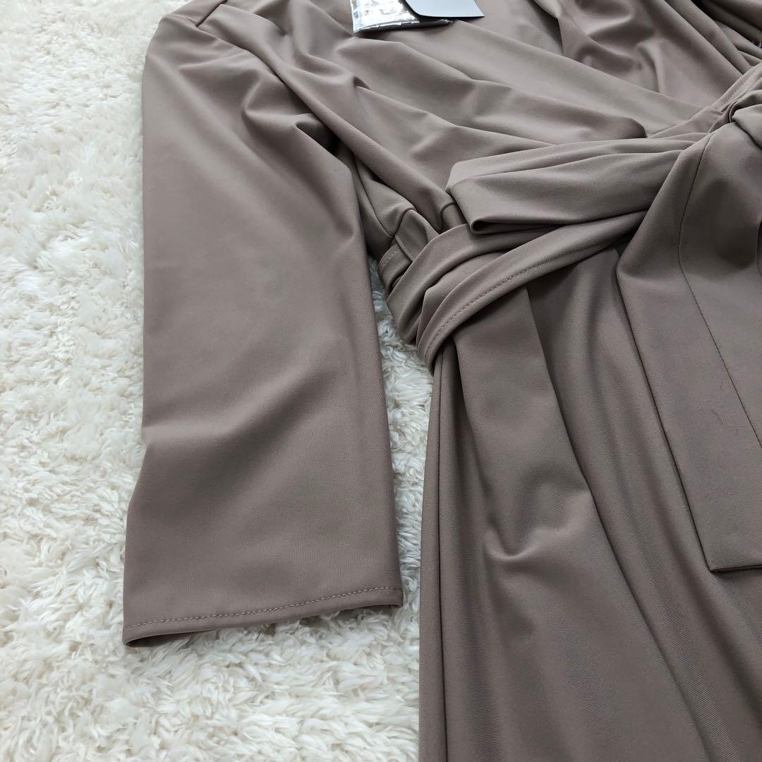 未使用品 CORCOVADO カシュクールワンピース S ベージュ