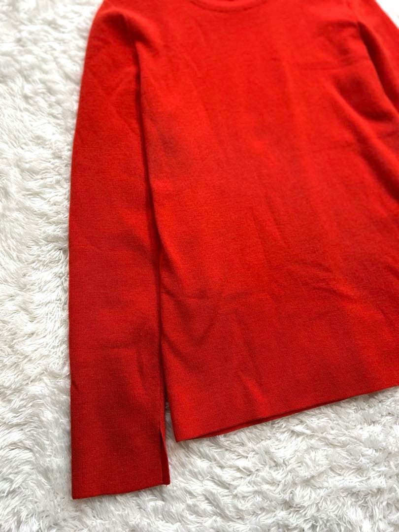 ENFOLD エンフォルド　クルーネックニット　赤　38