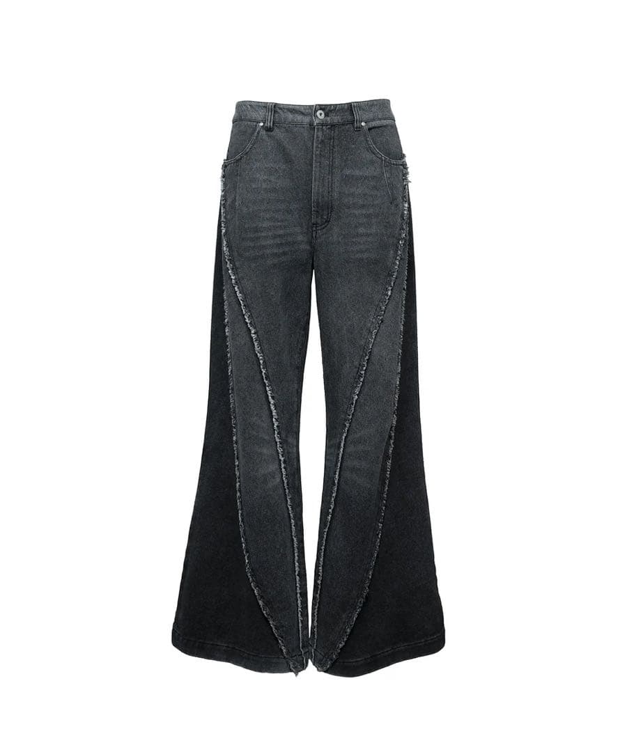 パンツ Jent Louis Bicolor Semi-Flare Denim