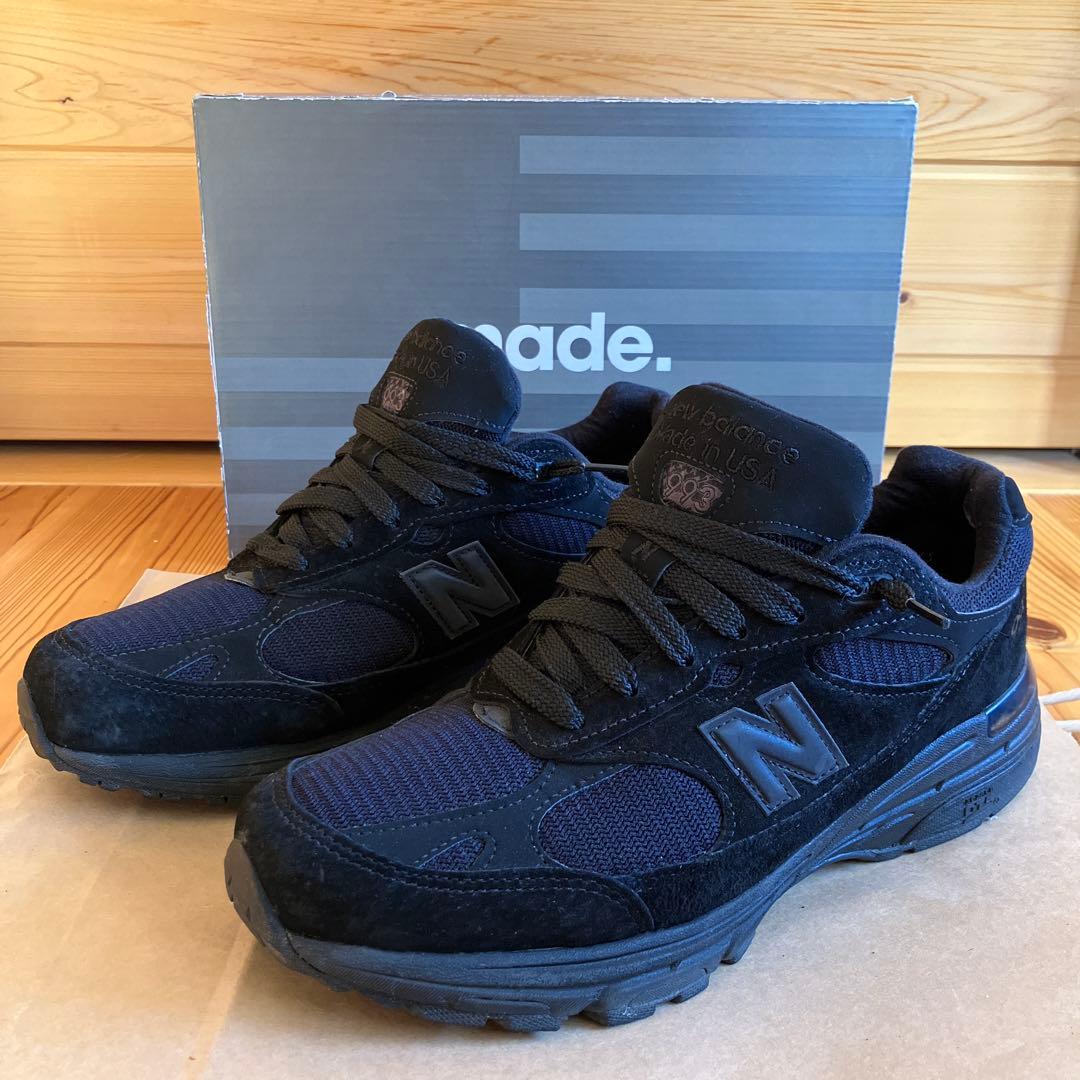 【極美品】new balance MR993TB 993 トリプルブラック