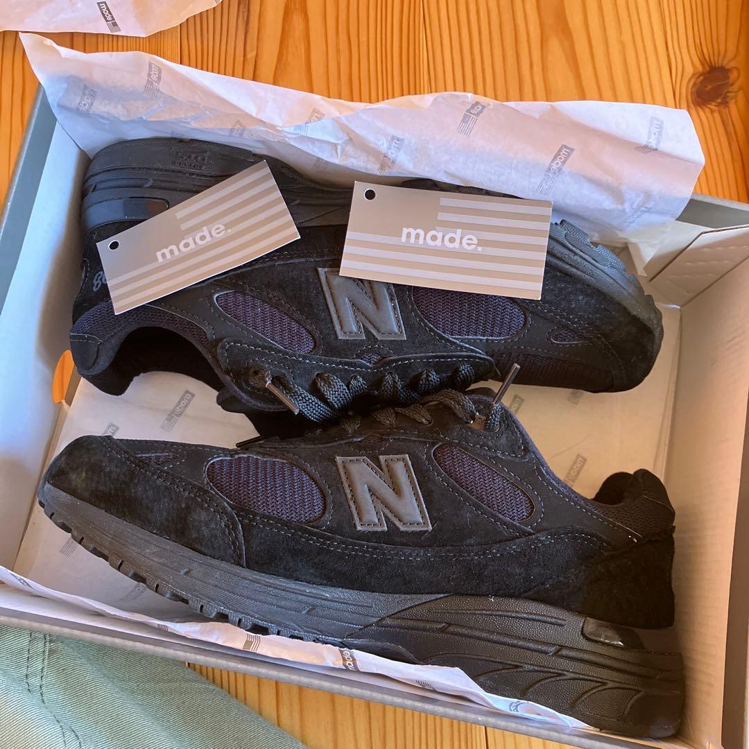 【極美品】new balance MR993TB 993 トリプルブラック