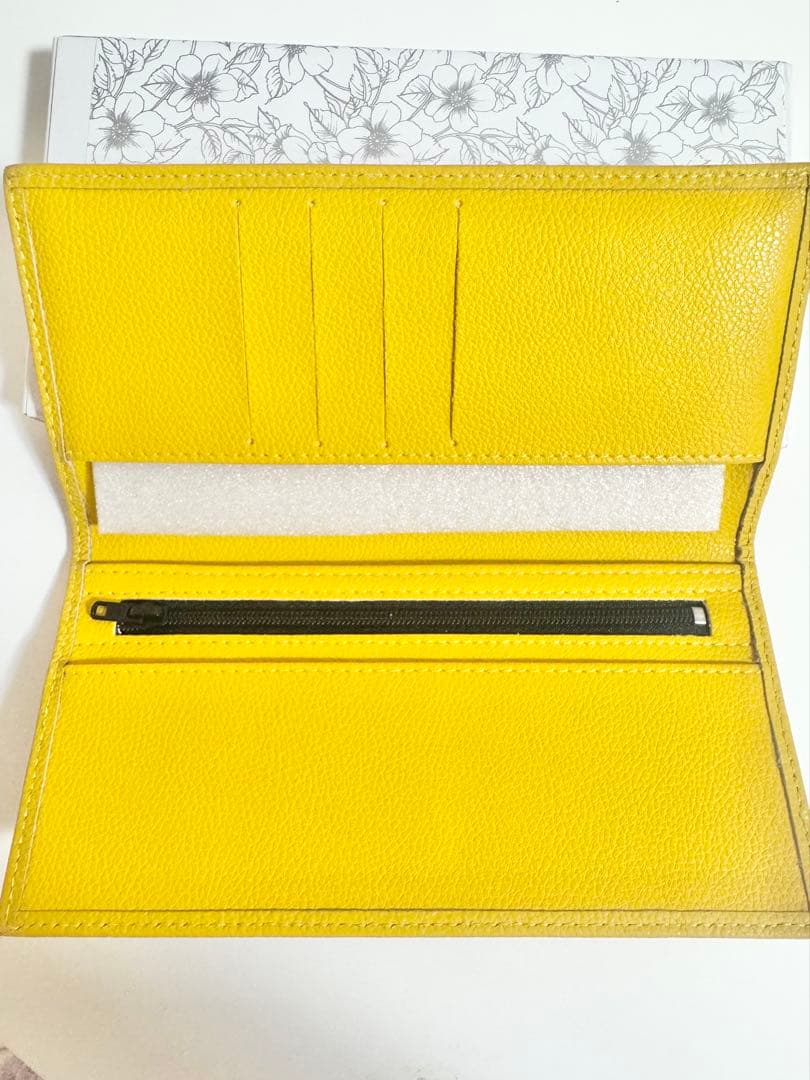 皇居　　長財布　黄色
