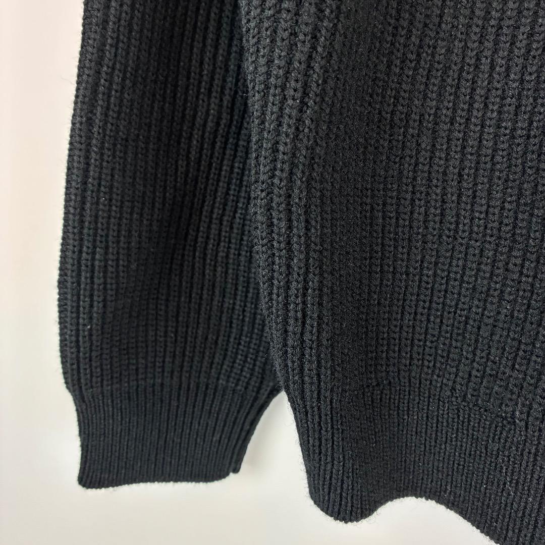 美品 24fw Supreme スモールボックスロゴポロセーター ニット 黒