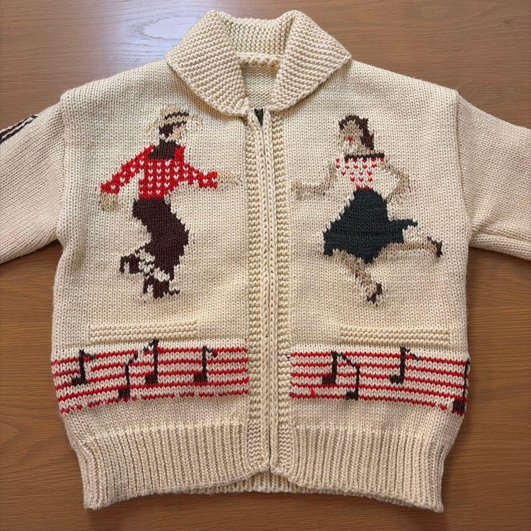 ダンス柄 カウチンセーター