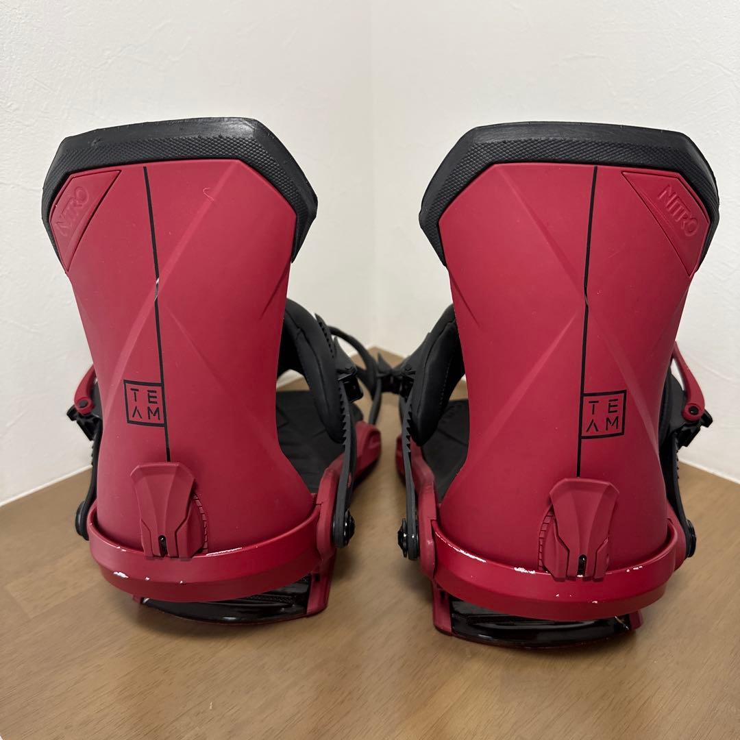nitro TEAM スノーボードビンディング レッド