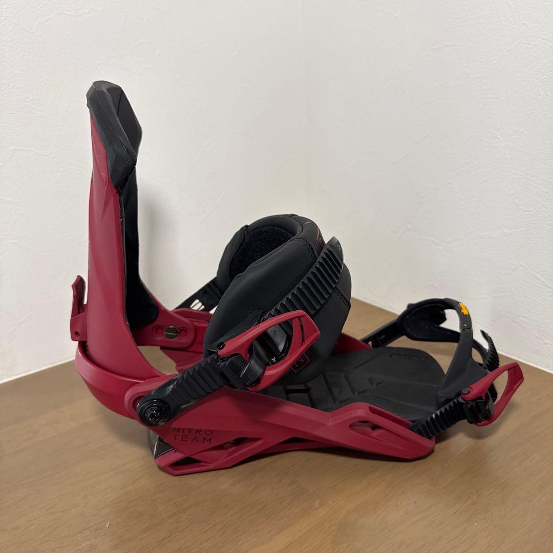 nitro TEAM スノーボードビンディング レッド